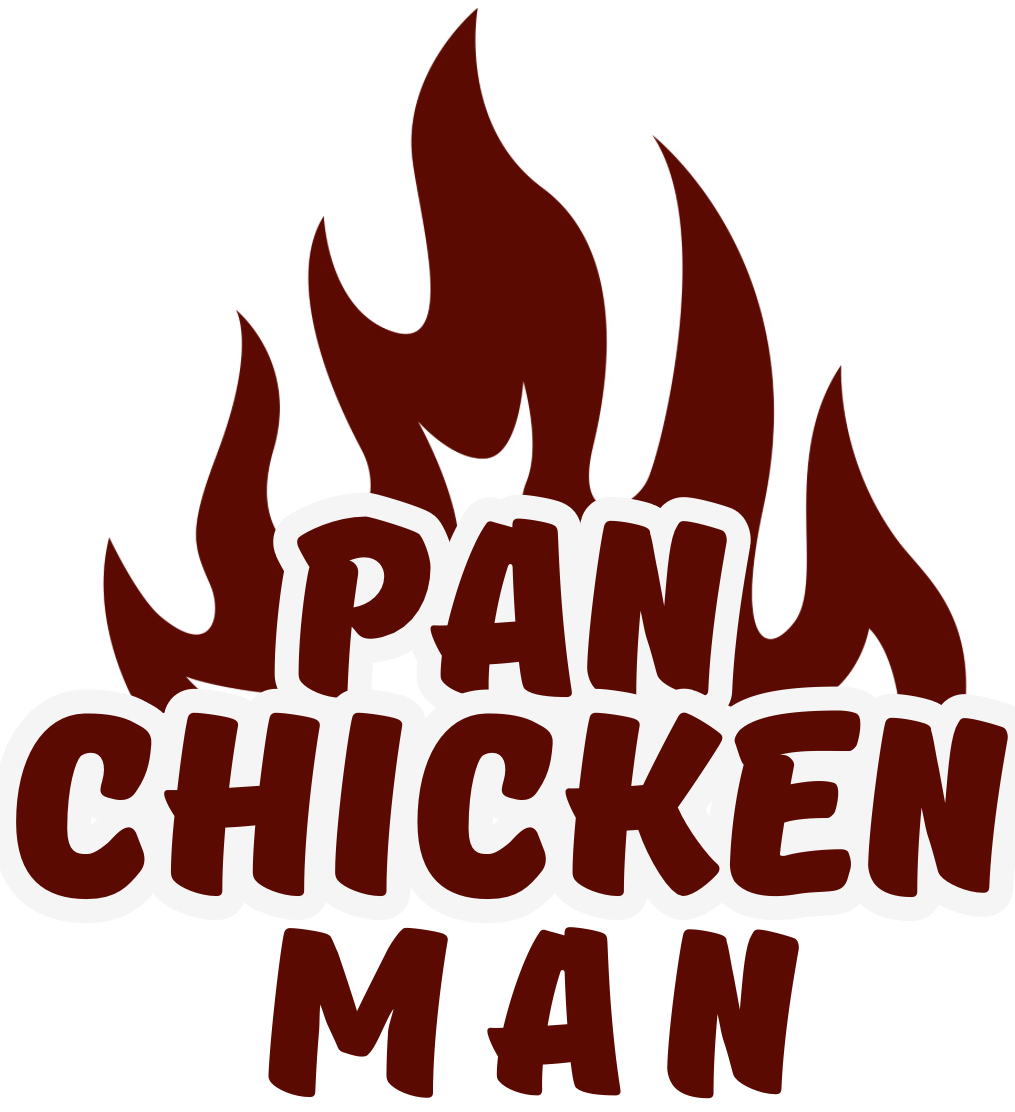 red and brown bold grill logo